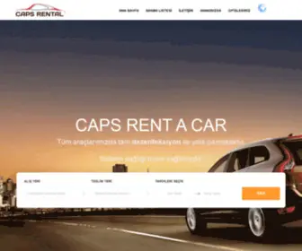 Capsrental.com(Caps Rent A Car Antalya) Screenshot