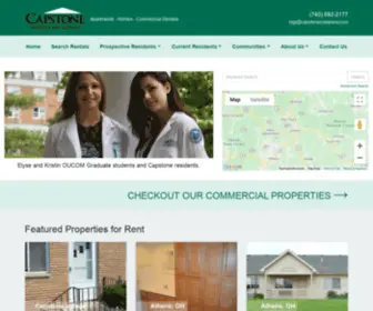 Capstonecompany.com(Athens Ohio rental housing and apartments) Screenshot