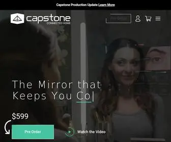 Capstoneconnectedhome.com(Smart Mirror) Screenshot