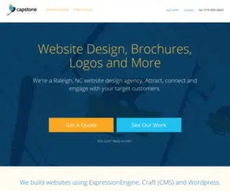 Capstonedesigngroup.com(Website Design Agency Raleigh) Screenshot