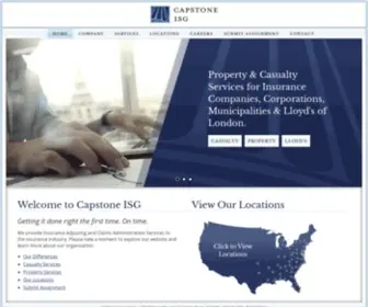 Capstoneisg.com(Capstone ISG) Screenshot