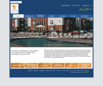 Capstonequarters.com(Capstone Quarters Apartments) Screenshot