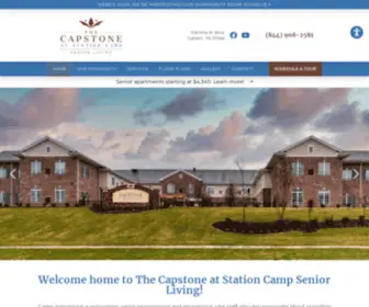 Capstonestationcamp.com(Senior Living in Gallatin) Screenshot