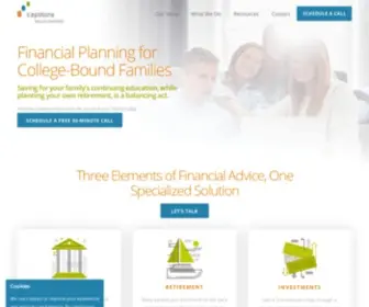 Capstonewealthpartners.com(Funding your children’s education while planning your own retirement) Screenshot