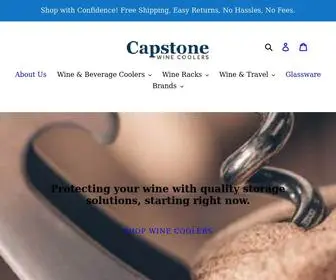 Capstonewinecoolers.com(Capstone Wine Coolers) Screenshot