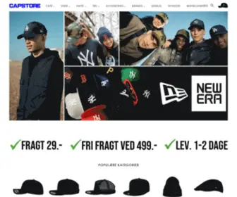 Capstore.dk(KÆMPE udvalg af caps & kasketter) Screenshot