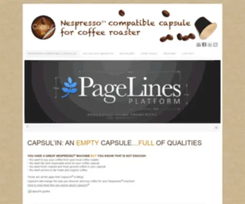 Capsul-IN.com(Compatible Nespresso capsule supplier) Screenshot