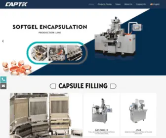 Capsulatech.com(Pharmaceutical Machinery) Screenshot