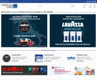 Capsulecafe.com( Capsules de café Lavazza) Screenshot
