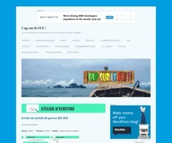 Capsurlefle.com(Cap sur le FLE ! – Pour apprendre et enseigner le Français Langue Etrangère) Screenshot