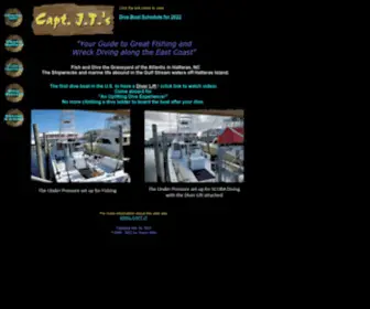 Capt-JT.com(Capt JT's Wreck Diving Site) Screenshot