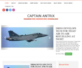 Captainantrix.com(Captain Antrix) Screenshot