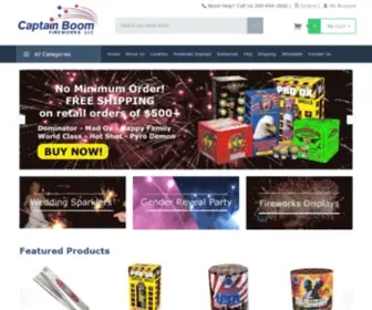 Captainboom.com(Buy Fireworks Online) Screenshot