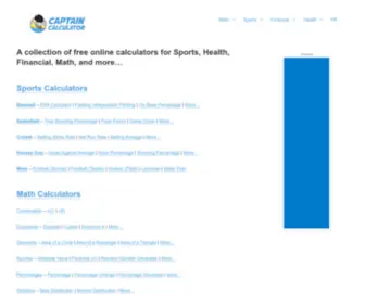 Captaincalculator.com(Baseball – ERA Calculator) Screenshot
