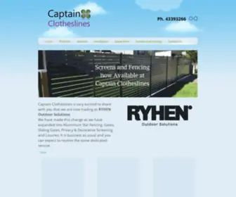 Captainclotheslines.com.au(Hills Hoist Clothesline) Screenshot