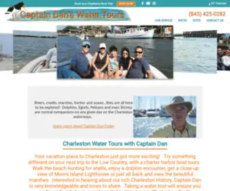 Captaindanswatertours.com(Charleston Water Tours) Screenshot