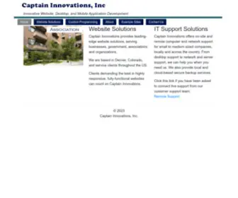 Captaininnovations.com(Captain Innovations Website Design & Hosting) Screenshot