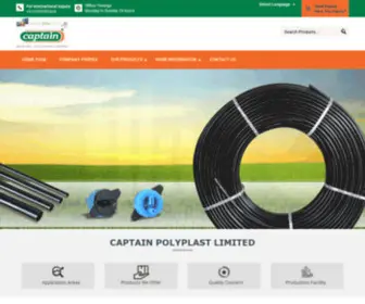 Captainirrigation.com(CAPTAIN POLYPLAST LIMITED) Screenshot