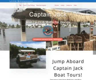 Captainjackboattours.com(Captain Jack Boat Tours Southwest Florida) Screenshot