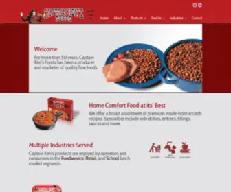 Captainkens.com(Captain Ken's Foods) Screenshot