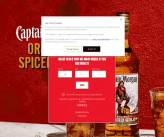 Captainmorgan.com(Captain Morgan) Screenshot