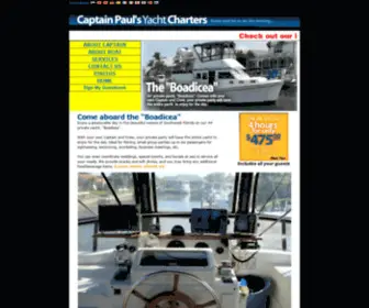 Captainpauls.com(Captain Paul's Yacht Charters) Screenshot