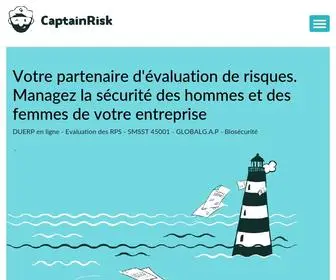 Captainrisk.eu(Document unique et risques psychosociaux en ligne) Screenshot