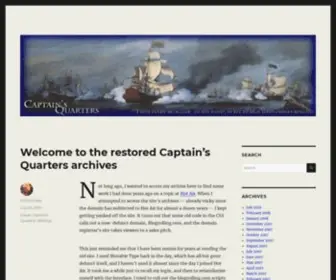 Captainsquartersblog.com(Thus every blogger) Screenshot