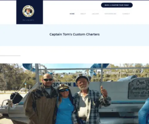 Captaintomscustomcharters.net(Captain Tom's Custom Charters) Screenshot