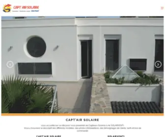 Captairsolaire.com(CAPT'AIR SOLAIRE : le capteur solaire à air SolarVenti France) Screenshot