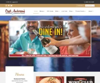 Captandersons.com(Panama City Beach Restaurant) Screenshot