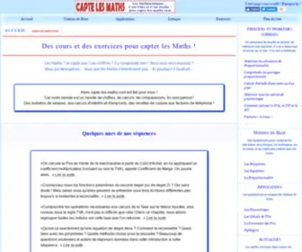 Capte-Les-Maths.com(Comprendre les Mathématiques par la pratique) Screenshot
