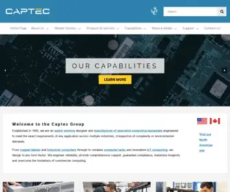 Captec-Group.com(Industrial Computers) Screenshot