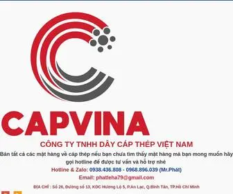 Capthep.vn(Cáp Thép Nhập Khẩu Các Loại) Screenshot