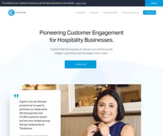 Captini.com(Social WiFi marketing that drives loyalty & repeat business) Screenshot