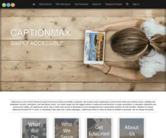 Captionmax.com(Caption Services) Screenshot