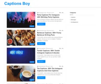 Captionsboy.com(Captions Boy) Screenshot