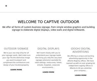 Captiveoutdoor.com(Captive Outdoor Media) Screenshot