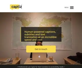 Captiz.com(Caption films with ease) Screenshot