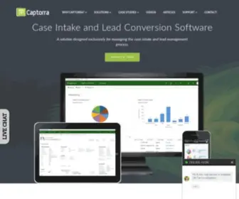 Captorra.com(Case Intake and Lead Conversion Software) Screenshot