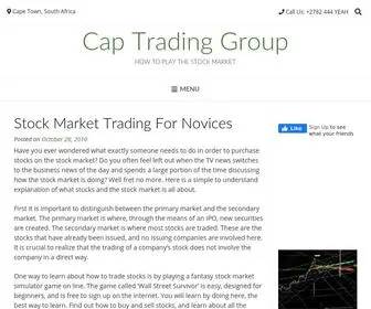 Captradinggroup.com(How to Play the Stock Market My Great Web page) Screenshot