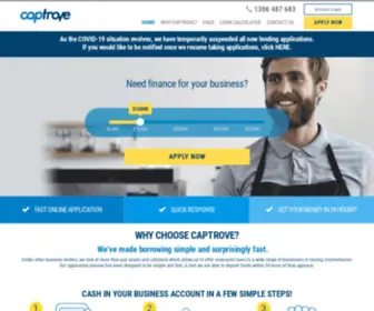 Captrove.com.au(Business Loans up to $60) Screenshot