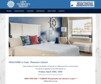Captthomsons.com(Capt Thomson's Resort) Screenshot