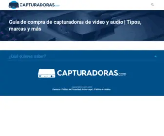 Capturadoras.com(Guía de compra de capturadoras de video y audio) Screenshot