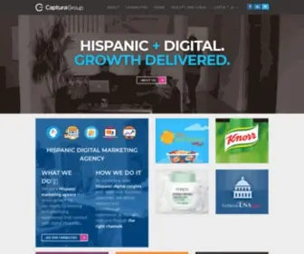 Capturagroup.com(Hispanic marketing agency) Screenshot