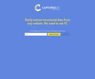 Captured.io(Extact Web Data) Screenshot