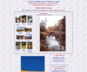 Capturedmomentsphotography.com(Four-season nature and outdoor photos of scenic Benzie County and northwestern lower Michigan) Screenshot