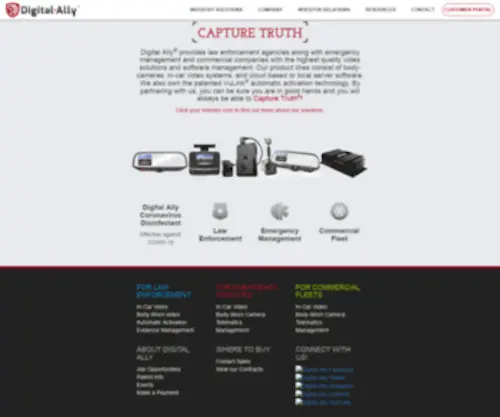 Capturetruth.com(Capture Truth with Digital Ally's Video Solutions) Screenshot