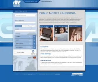 Capublicnotice.com(Public Notice California) Screenshot