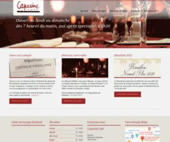 Capucinecafe.com(Capucine) Screenshot